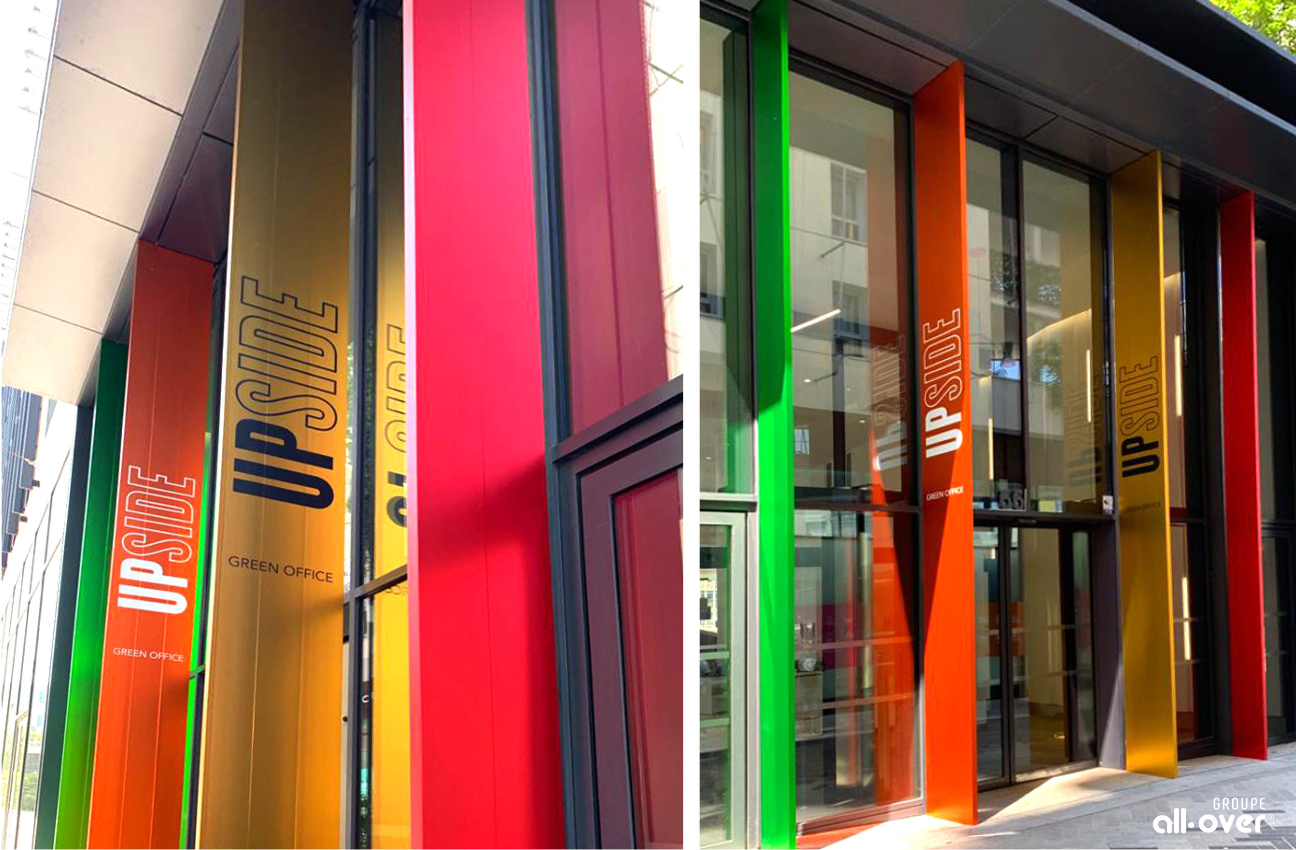 Habillage façade-groupe all-over