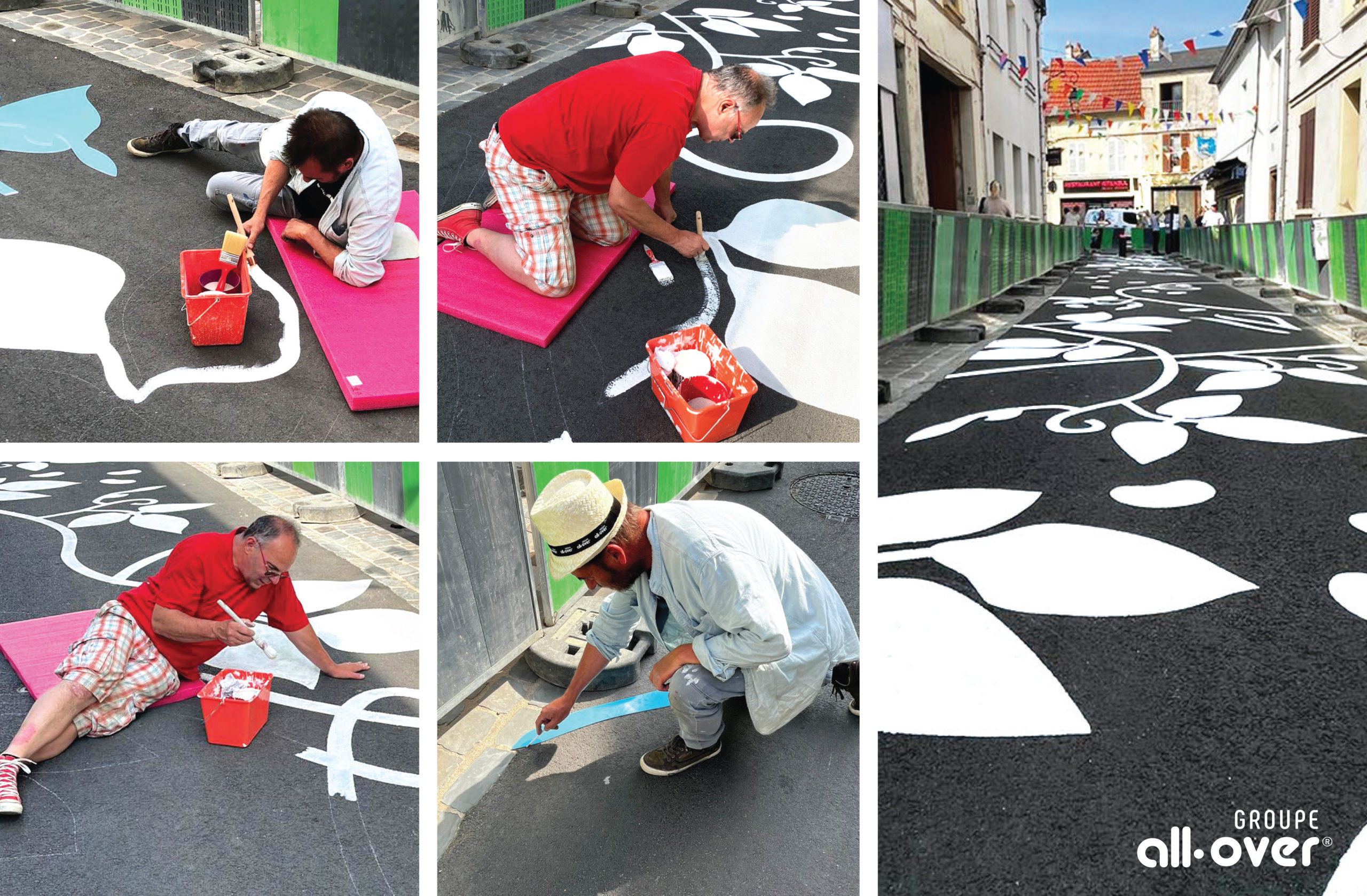 marquage au sol decoratif – groupe all-over