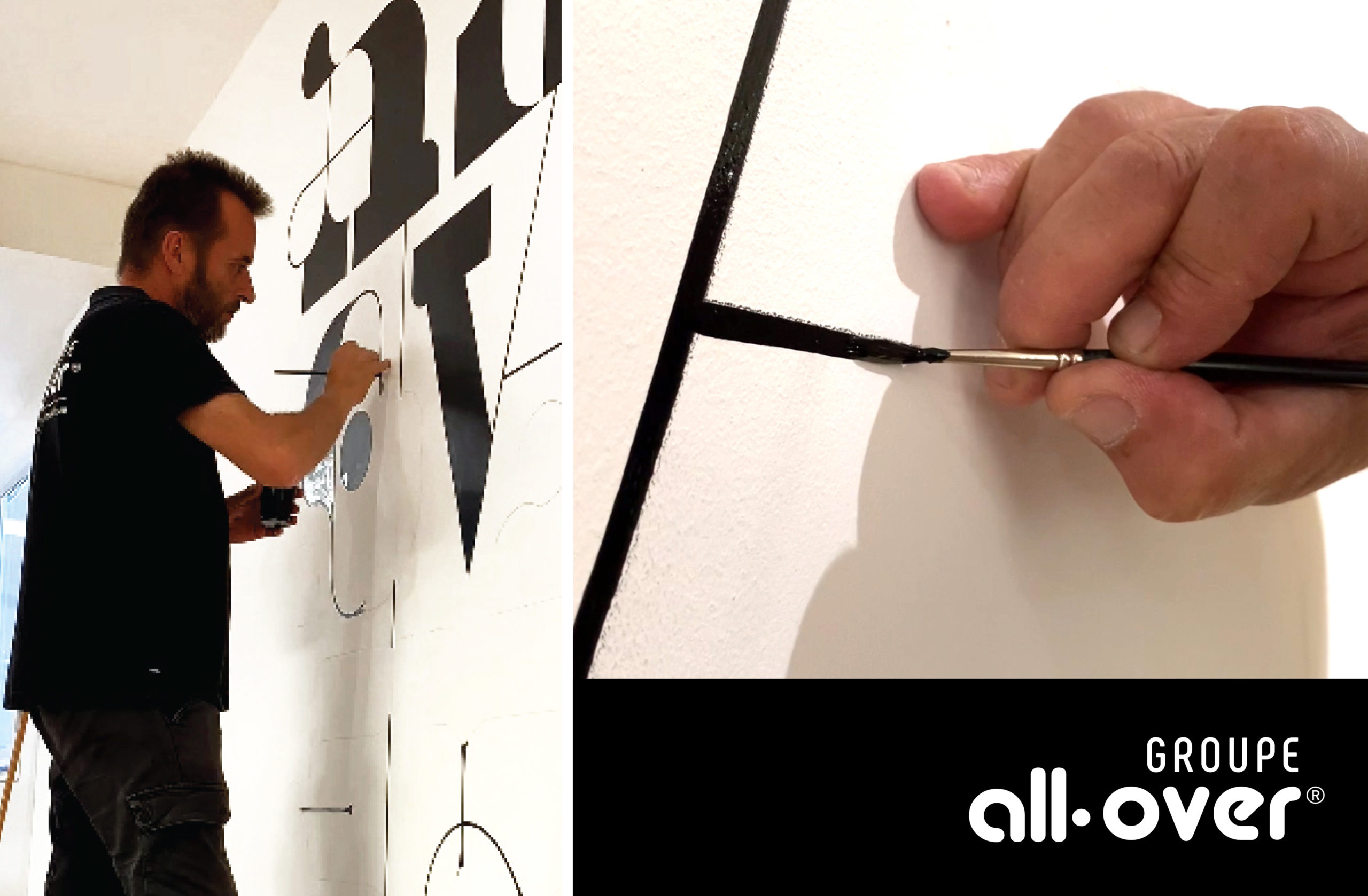 logo peint à la main – groupe all-over