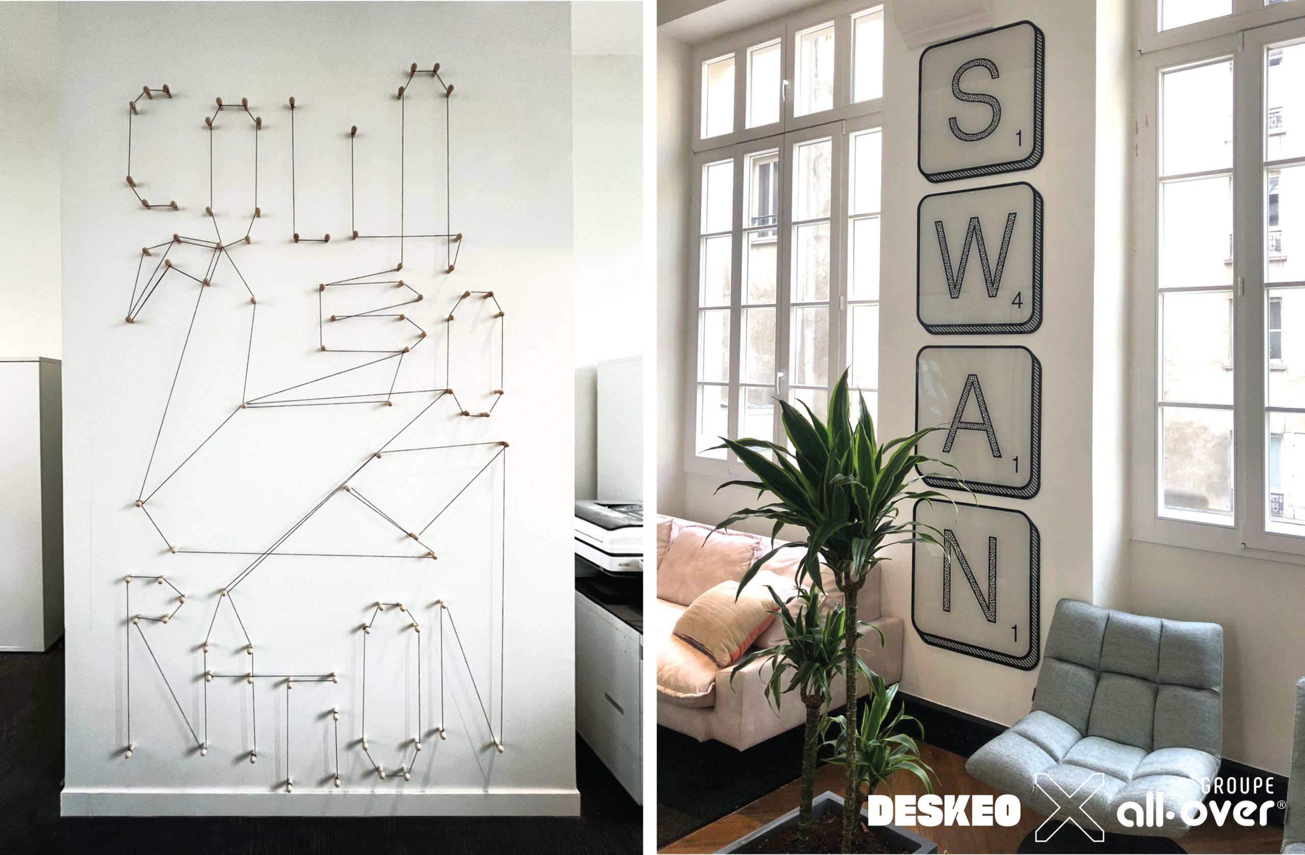 décor et signalétique très branché – groupe all-over