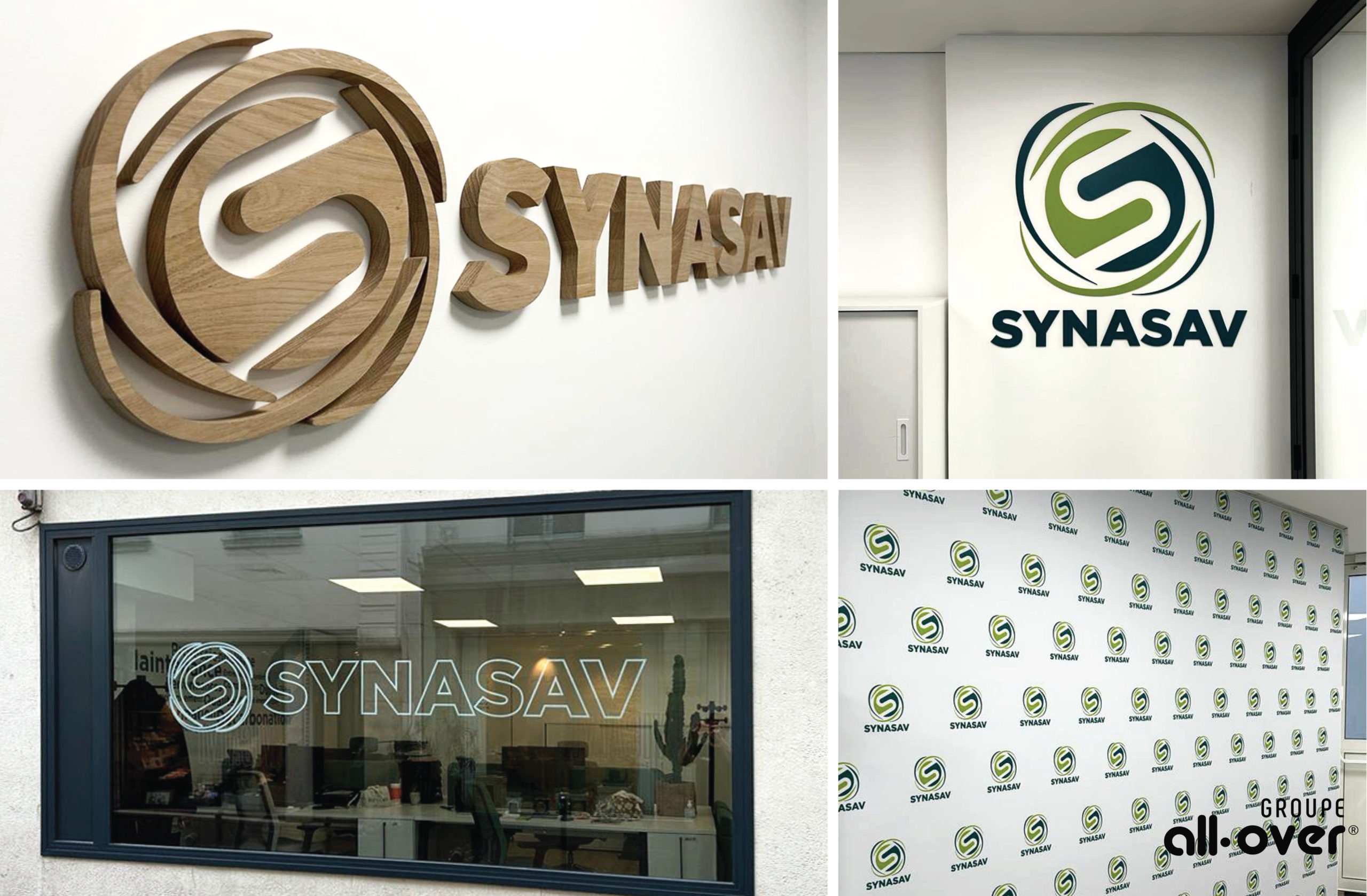 identité visuelle Synasav – groupe all-over