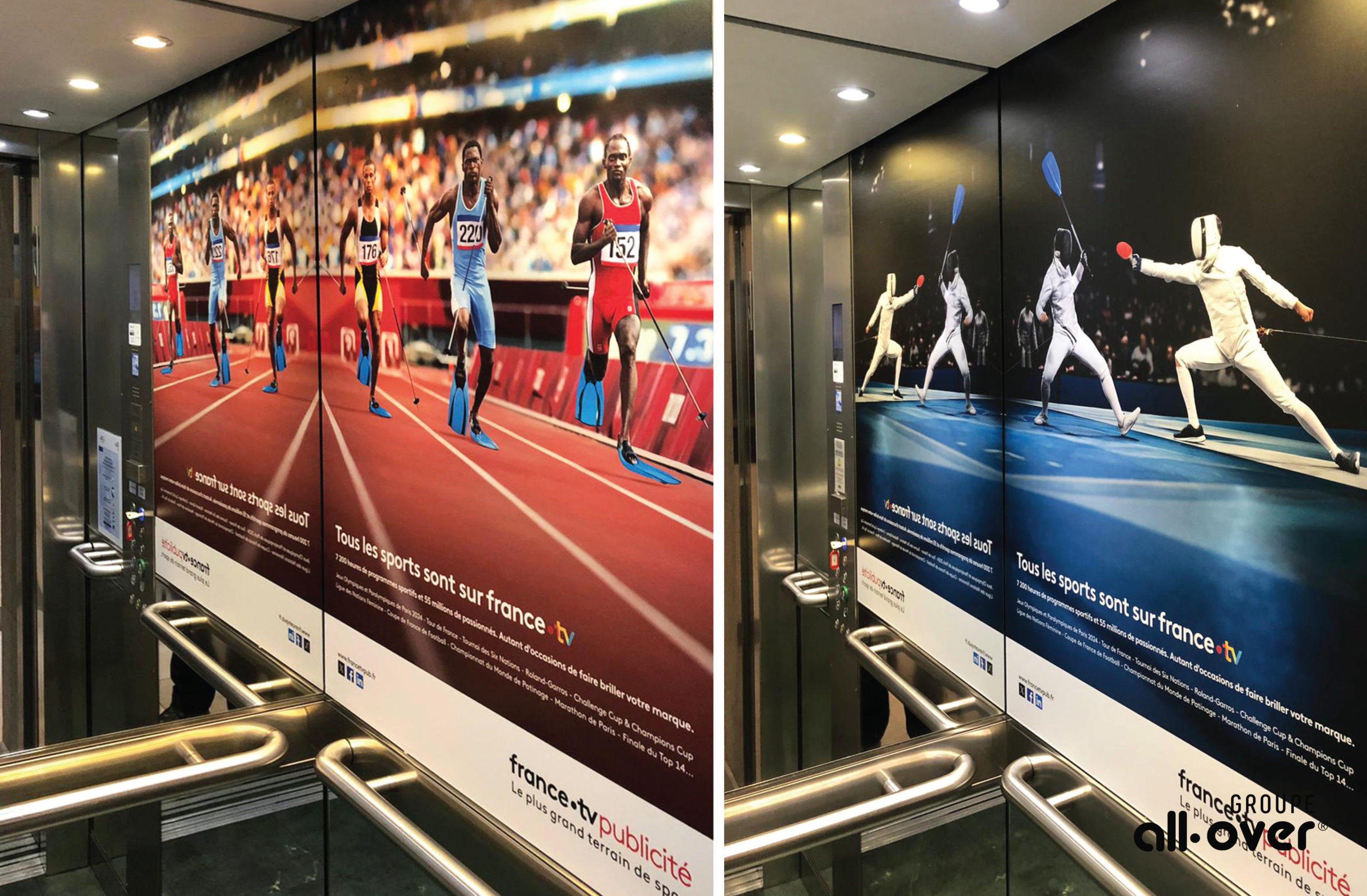 Habillage ascenseur – groupe all-over