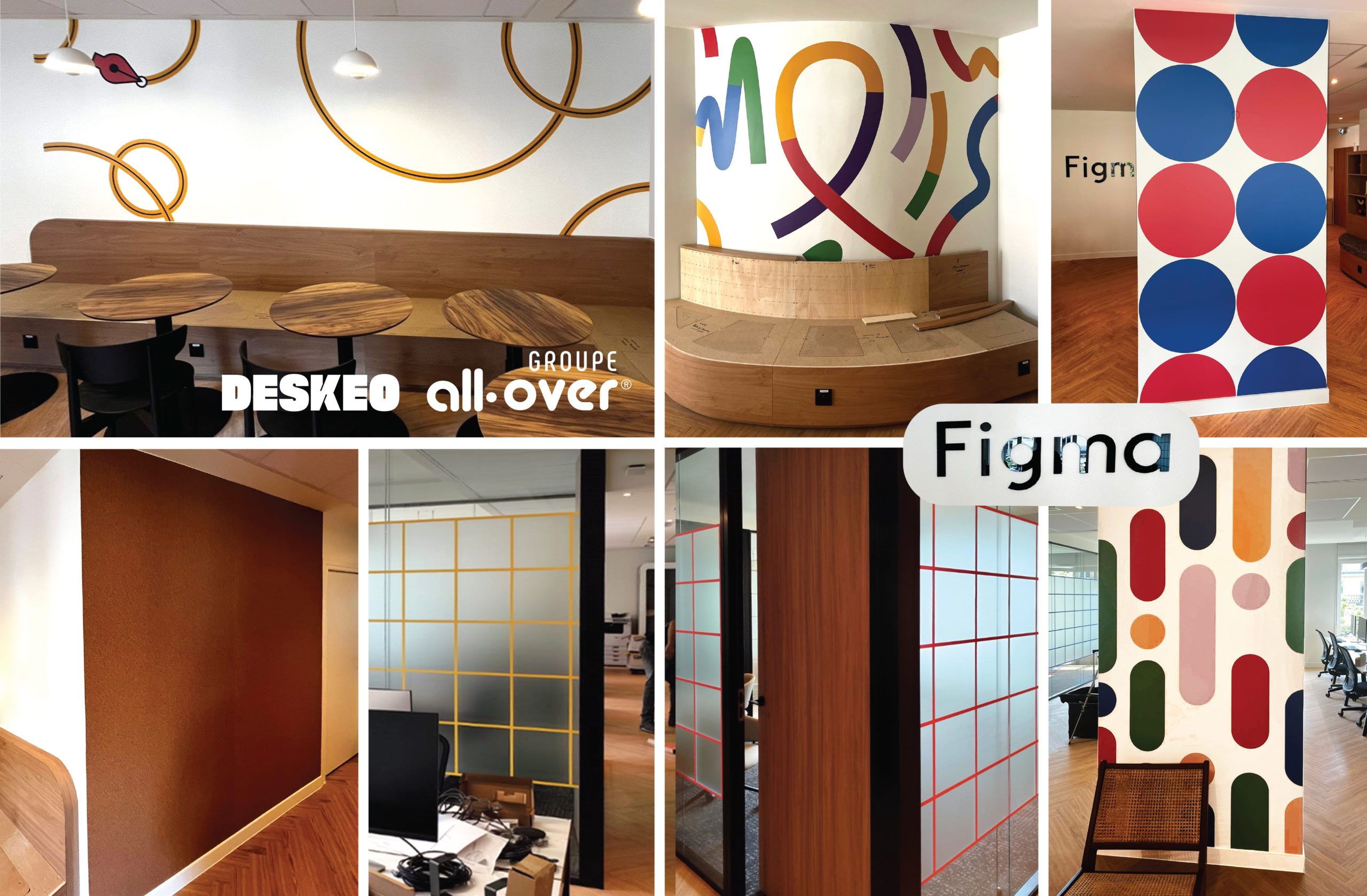 motifs vectoriels adhésif – all-over