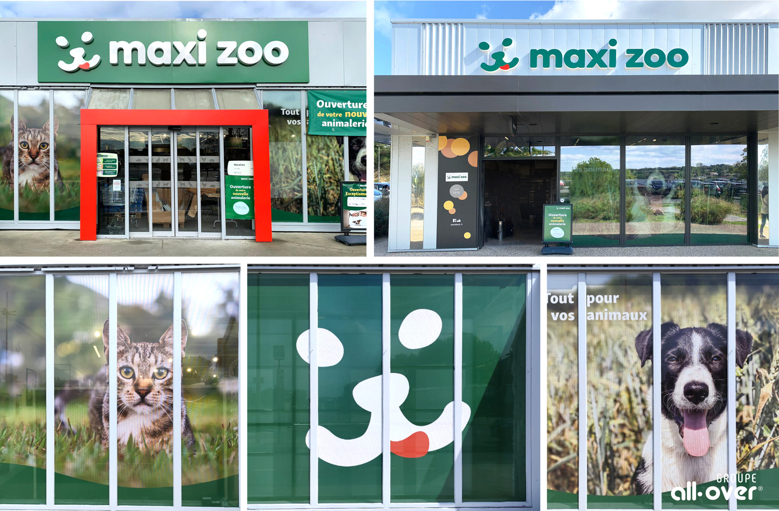 déploiement de marque animalerie – all-over