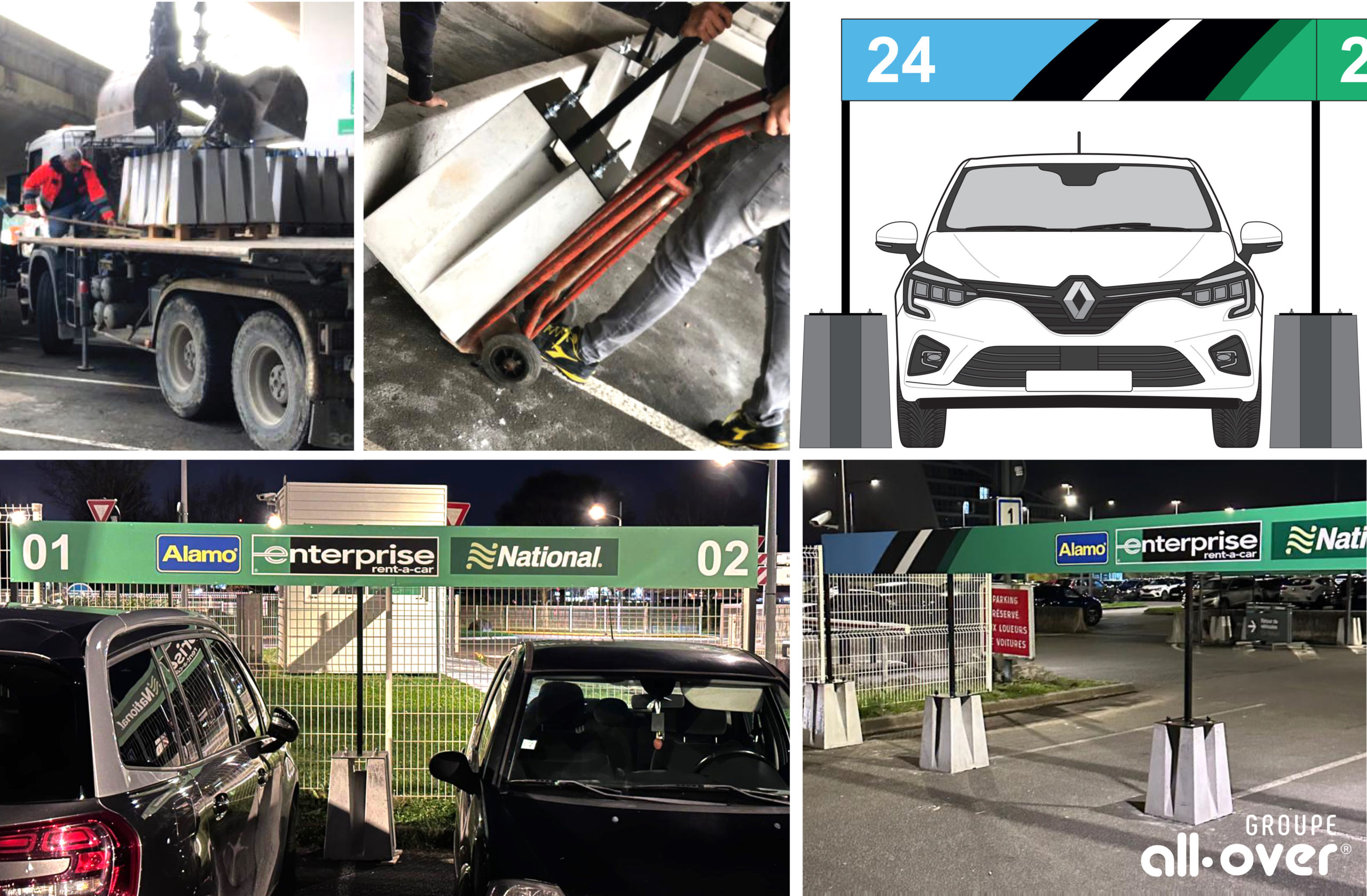 signalĂ©tique autoportante parking – all-over